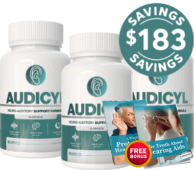 Audicyl 90 day supply, 3 bottles