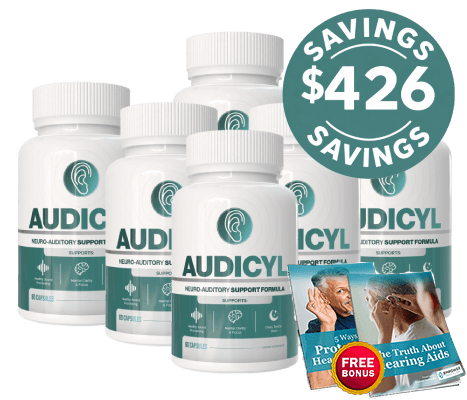 Audicyl 180 day supply, 6 bottles